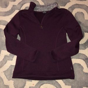 Plum 1/4 zip pullover